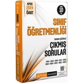 2024 KPSS ÖABT Sınıf Öğretmenliği Tamamı Çözümlü Çıkmış Sorular Pegem Yayınları