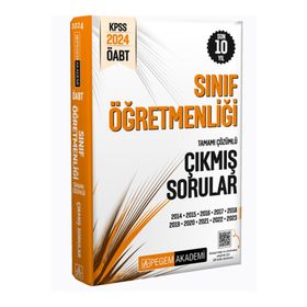 2024 KPSS ÖABT Sınıf Öğretmenliği Tamamı Çözümlü Çıkmış Sorular Pegem Yayınları