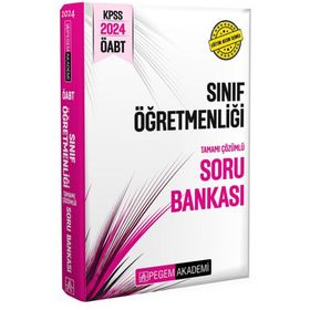 2024 KPSS ÖABT Sınıf Öğretmenliği Tamamı Çözümlü Soru Bankası Pegem Akademi Yayıncılık