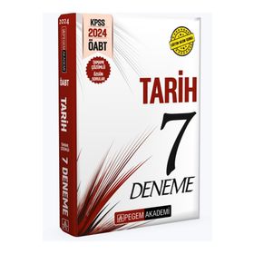 2024 KPSS ÖABT Tarih Öğretmenliği Tamamı Çözümlü 7 Deneme Pegem Akademi Yayıncılık