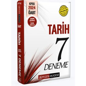 2024 KPSS ÖABT Tarih Öğretmenliği Tamamı Çözümlü 7 Deneme Pegem Akademi Yayıncılık