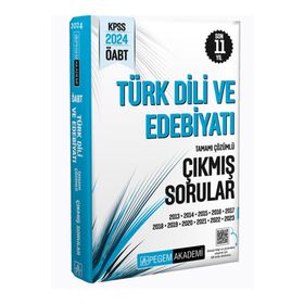 2024 KPSS ÖABT Türk Dili ve Edebiyatı Öğretmenliği Tamamı Çözümlü Çıkmış Sorular Pegem Yayınları