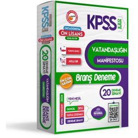 2024 KPSS Ön Lisans Ortaöğretim Vatandaşlığın Manifestosu 20'li Dijital Çözümlü Branş Denemesi İnformal Yayınları