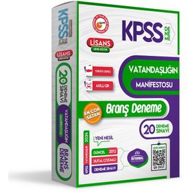 2024 KPSS Ön Lisans Ortaöğretim Vatandaşlığın Manifestosu 20'li Dijital Çözümlü Branş Denemesi İnformal Yayınları