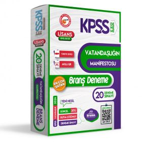 2024 KPSS Ön Lisans Ortaöğretim Vatandaşlığın Manifestosu 20'li Dijital Çözümlü Branş Denemesi İnformal Yayınları