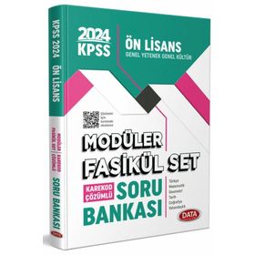 2024 Kpss Ön Lisans Soru Bankası Modüler Fasikul Set Karekod Çözümlü - Data Yayınları