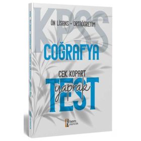 2024 Kpss Ortaoğretim Ön Lisans Coğrafya Çek Kopart Yaprak Test İsem Yayınları