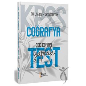 2024 Kpss Ortaoğretim Ön Lisans Coğrafya Çek Kopart Yaprak Test İsem Yayınları