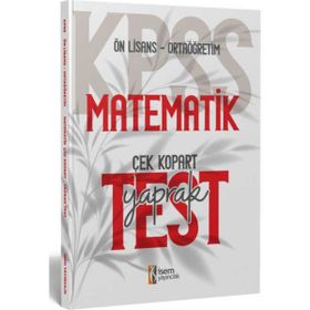 2024 Kpss Ortaoğretim Ön Lisans Matematik Çek Kopart Yaprak Test İsem Yayınları