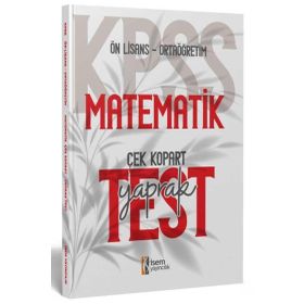 2024 Kpss Ortaoğretim Ön Lisans Matematik Çek Kopart Yaprak Test İsem Yayınları