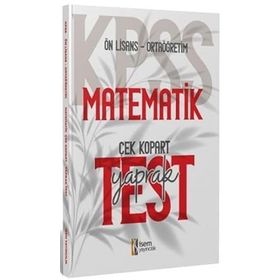 2024 Kpss Ortaoğretim Ön Lisans Matematik Çek Kopart Yaprak Test İsem Yayınları