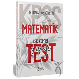 2024 Kpss Ortaoğretim Ön Lisans Matematik Çek Kopart Yaprak Test İsem Yayınları