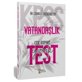 2024 Kpss Ortaoğretim Ön Lisans Vatandaşlık Çek Kopart Yaprak Test İsem Yayınları