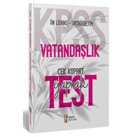 2024 Kpss Ortaoğretim Ön Lisans Vatandaşlık Çek Kopart Yaprak Test İsem Yayınları