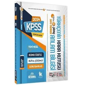 2024 KPSS Türkçenin Kara Kutusu Anlam Bilgisi Çıkmış Sorular Soru Bankası İnformal Yayınları
