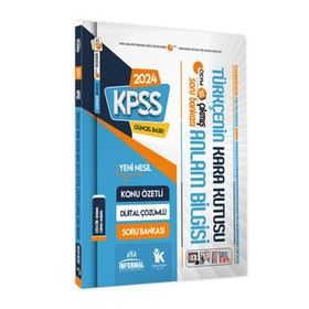 2024 KPSS Türkçenin Kara Kutusu Anlam Bilgisi Çıkmış Sorular Soru Bankası İnformal Yayınları