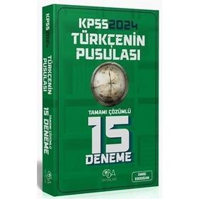 2024 KPSS Türkçenin Pusulası Çözümlü 15 Deneme CBA Yayınları