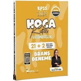 2024 Kpss Vatandaşlık 21+2 Deneme Çözümlü - Hoca Kafası Yayınları