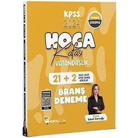 2024 Kpss Vatandaşlık 21+2 Deneme Çözümlü - Hoca Kafası Yayınları