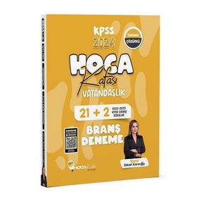 2024 Kpss Vatandaşlık 21+2 Deneme Çözümlü - Hoca Kafası Yayınları