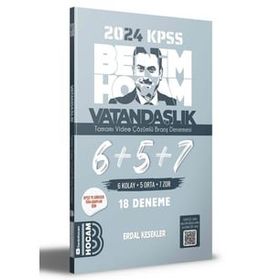 2024 KPSS Vatandaşlık Çözümlü 18'li Deneme Erdal Kesekler Benim Hocam