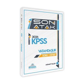 2024 KPSS Vatandaşlık Son Atak Soru Cevap Kitabı Anamorfik Yayınları