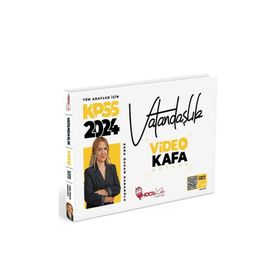 2024 KPSS Vatandaşlık Soru Bankası Çözümlü ve KPSS Vatandaşlık Video Kafa Notlar Esra Özkan Karaoğlu Hoca Kafası Yayınları