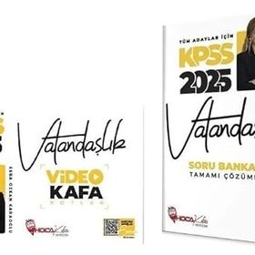 2024 KPSS Vatandaşlık Soru Bankası Çözümlü ve KPSS Vatandaşlık Video Kafa Notlar Esra Özkan Karaoğlu Hoca Kafası Yayınları