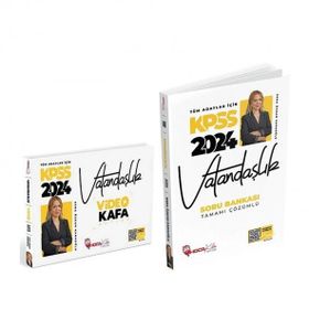 2024 KPSS Vatandaşlık Soru Bankası Çözümlü ve KPSS Vatandaşlık Video Kafa Notlar Esra Özkan Karaoğlu Hoca Kafası Yayınları