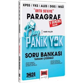 2024 KPSS YKS MSÜ Bay Panik Yok Paragraf Orta Seviye Tamamı Çözümlü Soru Bankası Yargı Yayınevi
