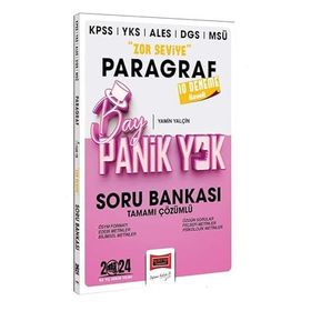 2024 KPSS YKS MSÜ Bay Panik Yok Paragraf Zor Seviye Tamamı Çözümlü Soru Bankası Yargı Yayınevi
