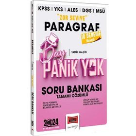 2024 KPSS YKS MSÜ Bay Panik Yok Paragraf Zor Seviye Tamamı Çözümlü Soru Bankası Yargı Yayınevi