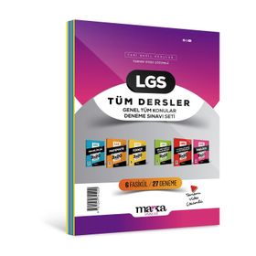 2024 LGS Genel Konular Tüm Dersler Deneme Sınavı Seti 6 Fasikül 27 Deneme Marka Yayınları