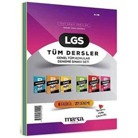 2024 LGS Genel Konular Tüm Dersler Deneme Sınavı Seti 6 Fasikül 27 Deneme Marka Yayınları