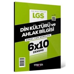 2024 LGS Genel Tüm Konular Din Kültürü ve Ahlak Bilgisi 6 Deneme Marka Yayınları
