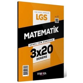 2024 Lgs Genel Tüm Konular Matematik 3x20 Deneme - Marka Yayınları