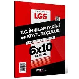 2024 LGS Genel Tüm Konular T.C. İnkılap Tarihi ve Atatürkçülük 6 Deneme Marka Yayınları