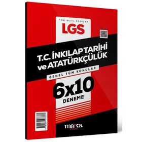 2024 LGS Genel Tüm Konular T.C. İnkılap Tarihi ve Atatürkçülük 6 Deneme Marka Yayınları