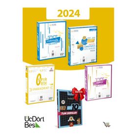 2024 Matematik + Paragraf + Türkçe + Geometri Soru Bankası 345 Yayınları