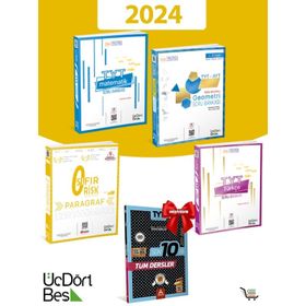 2024 Matematik + Paragraf + Türkçe + Geometri Soru Bankası 345 Yayınları