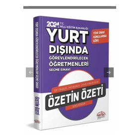2024 MEB Yurt Dışında Görevlendirilecek Öğretmenleri Seçme Sınavı Özetin Özeti Editör Yayınları