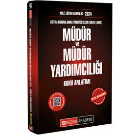 2024 Milli Eğitim Bakanlığı (EKYS) Müdür Ve Müdür Yardımcılığı Konu Anlatımı - Pegem Yayınları