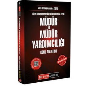 2024 Milli Eğitim Bakanlığı (EKYS) Müdür Ve Müdür Yardımcılığı Konu Anlatımı - Pegem Yayınları