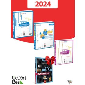 2024 Model Matematik + Türkçe + Geometri Soru Bankası Seti 345 Yayınları