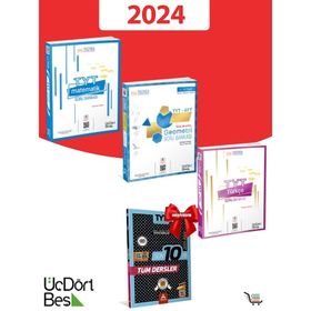 2024 Model Matematik + Türkçe + Geometri Soru Bankası Seti 345 Yayınları