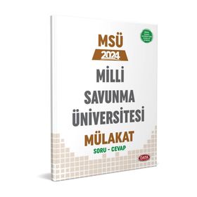 2024 MSÜ Milli Savunma Üniversitesi Mülakat Soru Cevap Data Yayınları