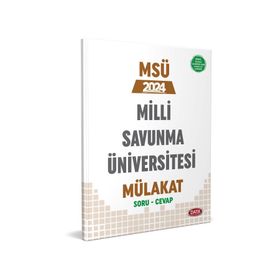 2024 MSÜ Milli Savunma Üniversitesi Mülakat Soru Cevap Data Yayınları