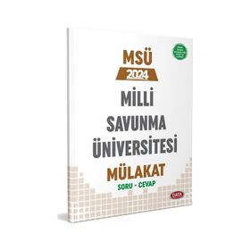 2024 MSÜ Milli Savunma Üniversitesi Mülakat Soru Cevap Data Yayınları
