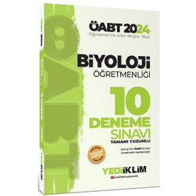 2024 Öabt Biyoloji Öğretmenliği Tamamı Çözümlü 10 Deneme Sınavı Yediiklim Yayınları