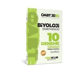 2024 Öabt Biyoloji Öğretmenliği Tamamı Çözümlü 10 Deneme Sınavı Yediiklim Yayınları